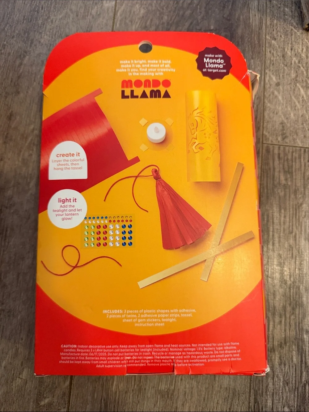 Mondo Llama Red Create-Your-Own Lantern Kit